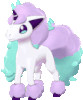 A gif of Galar Ponyta's idle animation